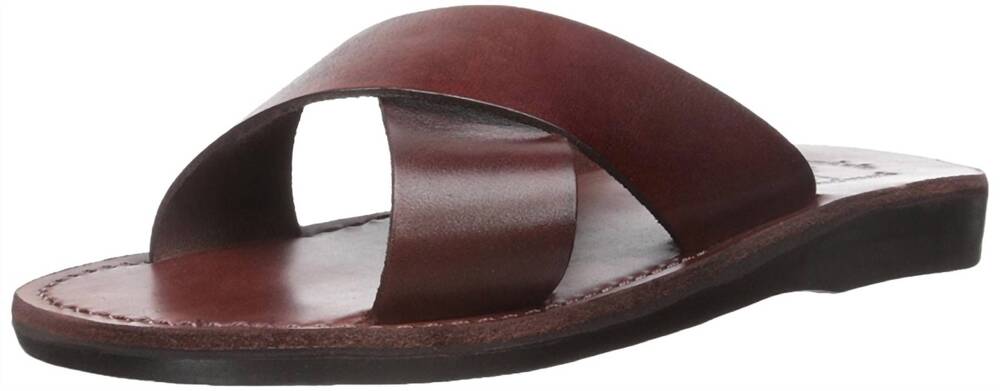 NEW JERUSALEM SANDALS elan slide sandal in brown